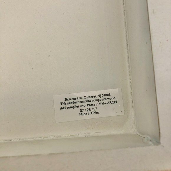 Christmas All is Calm All is Bright with Deer Box Sign Snow Rectangular Wooden - Picture 5 of 7